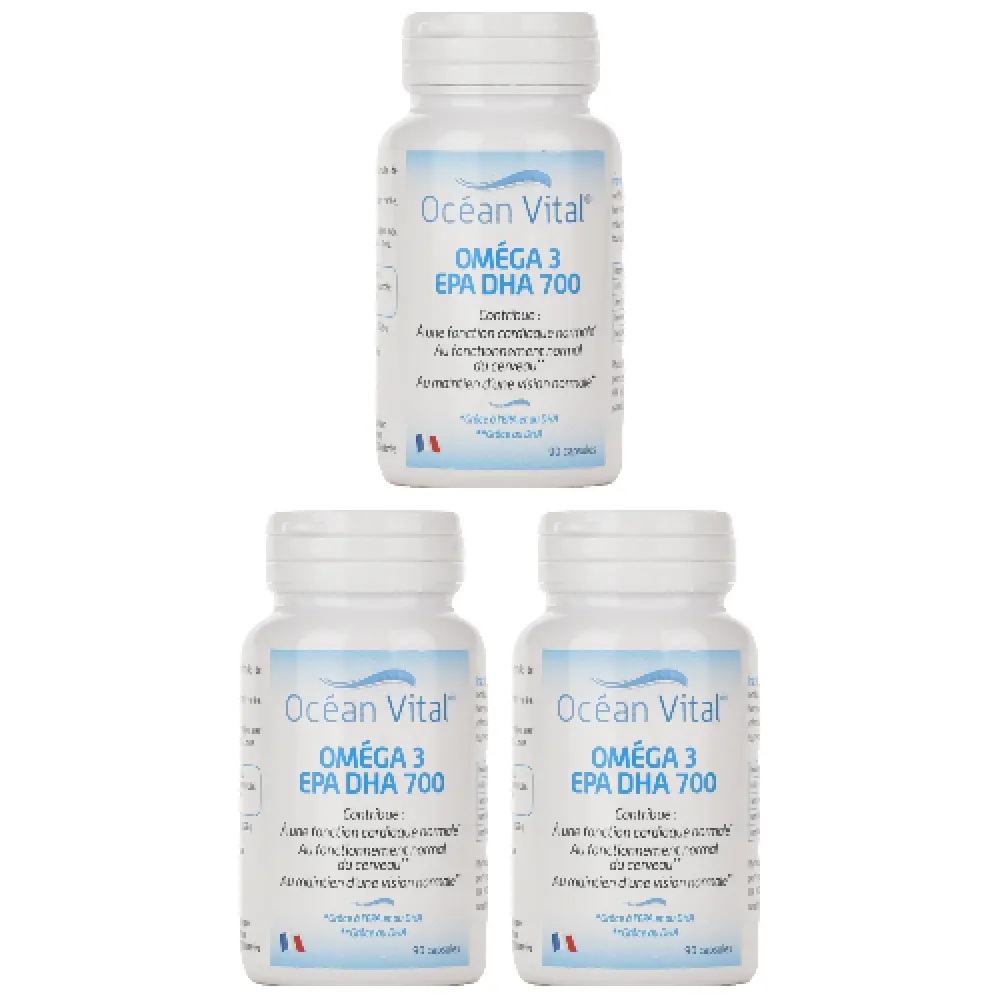 Omega 3 avec EPA DHA 700 - Lot de 3 — Phytosud