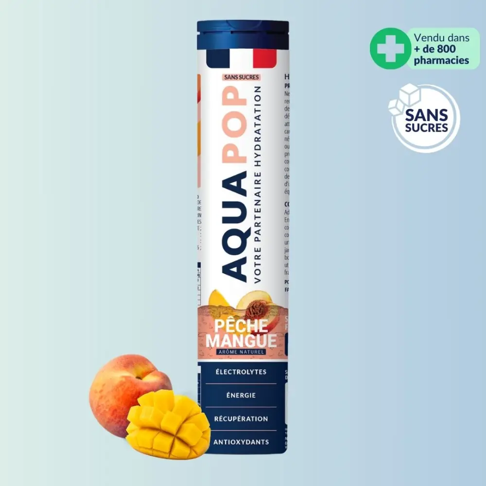 Aquapop - Pastilles Électrolytes Pêche & Mangue — Hedonist Labs
