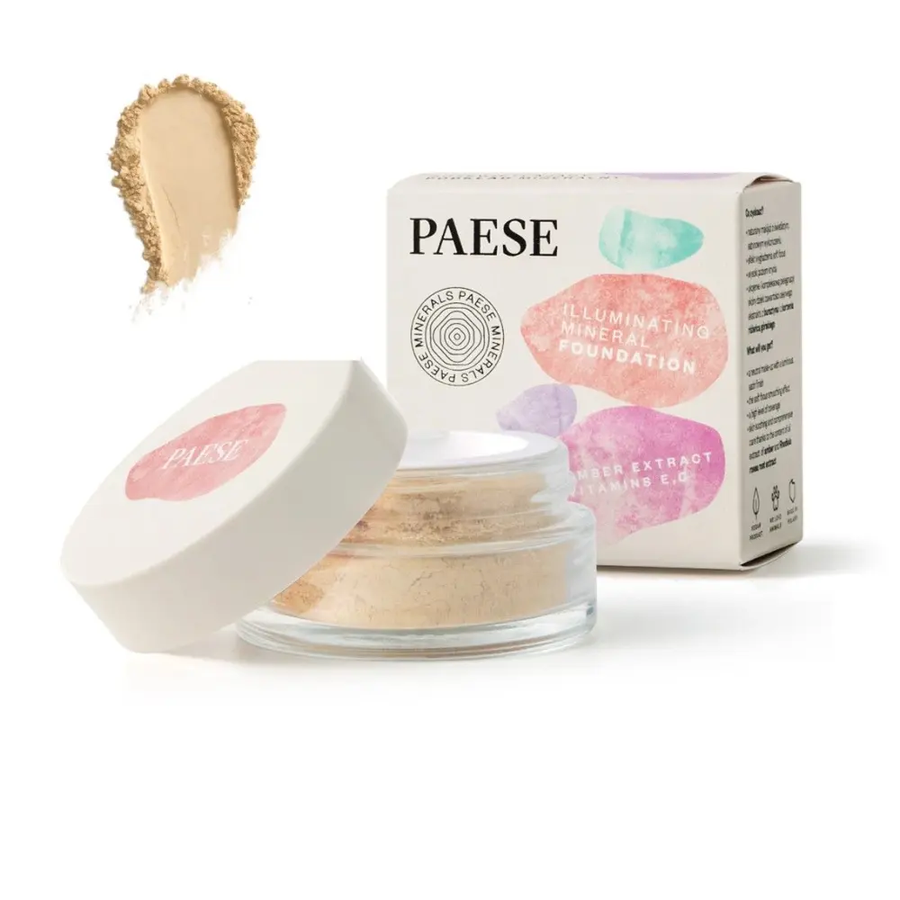 Fond de teint minéral illuminant vegan PAESE - 203N Sand — SDI Paris
