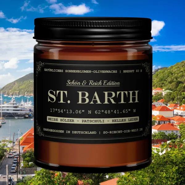 Bougie St. Barth - Belle & Riche Édition - Bois Blancs | Patchouli | Cuir clair