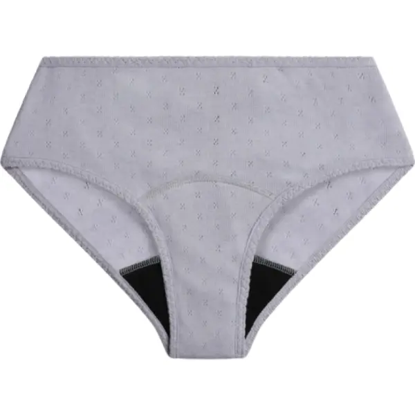 Romy Menstruations-Slip - Perlgrau - M