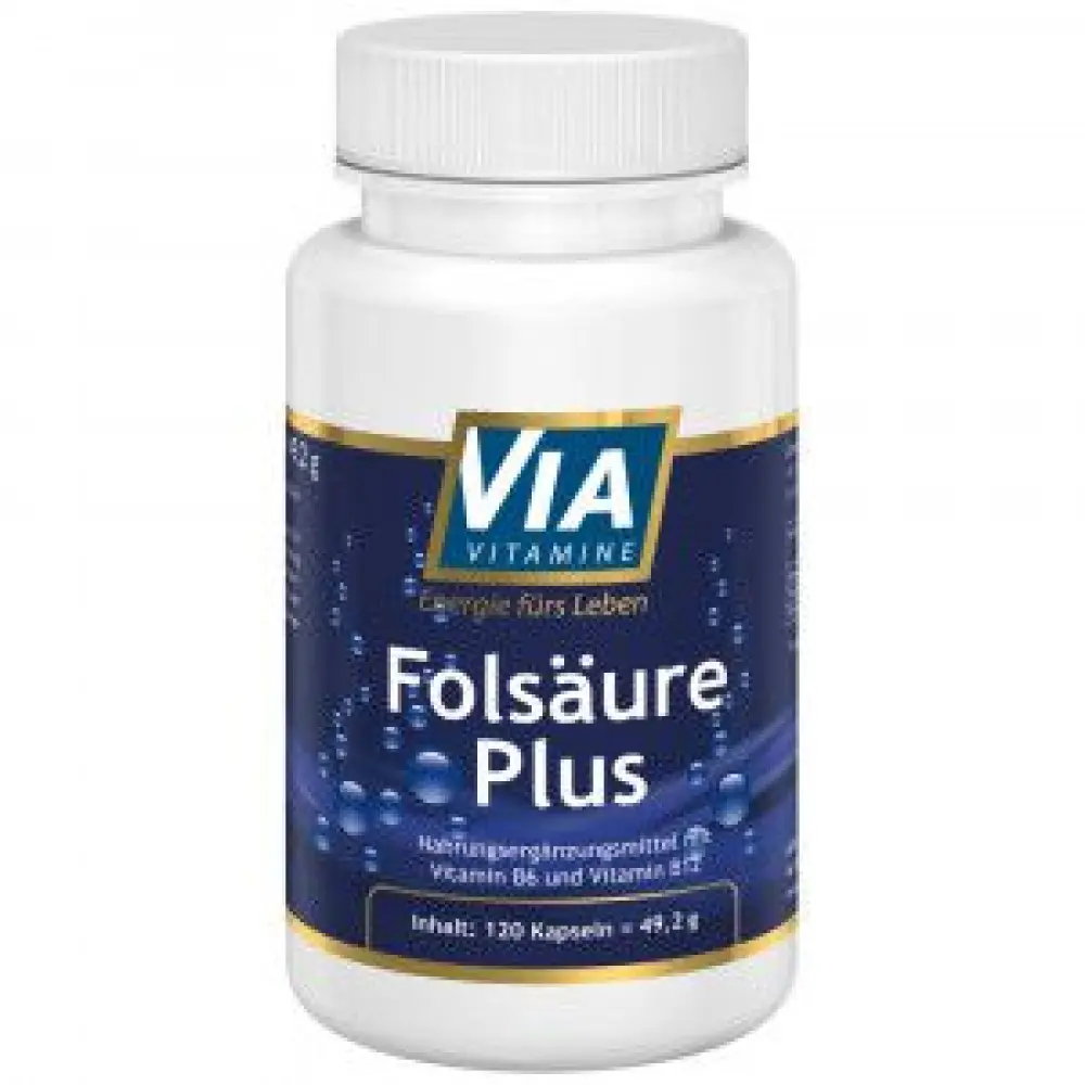 Folsäure mit Vitamin B6 und Vitamin B12 — ViaVitamine