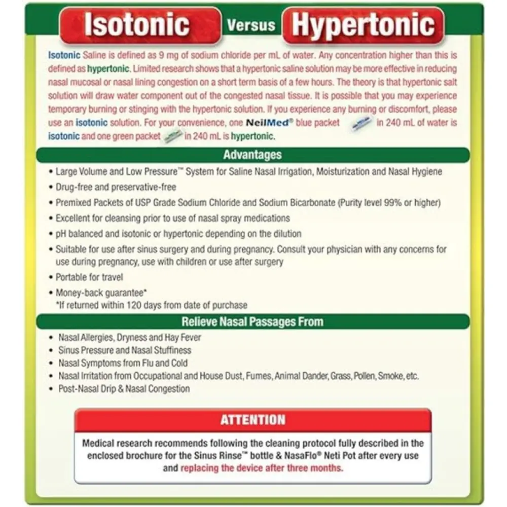 Sinus Rinse® Hypertonic 70 Sachets — NeilMed®