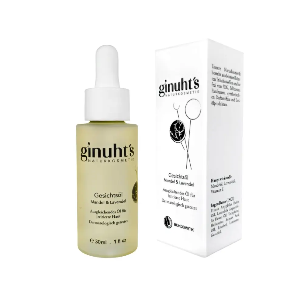 Gesichtsöl - Mandel & Lavendel — ginuht's Naturkosmetik