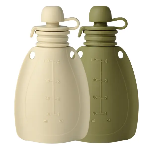 Smoothie-Beutel 2er-Pack (Soft rabbit/moss green)