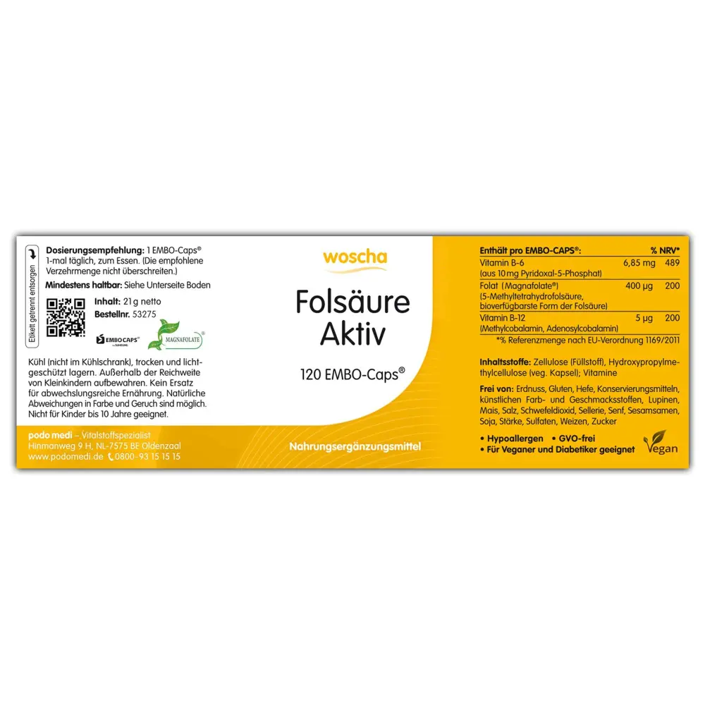 WOSCHA Acide folique actif — woscha