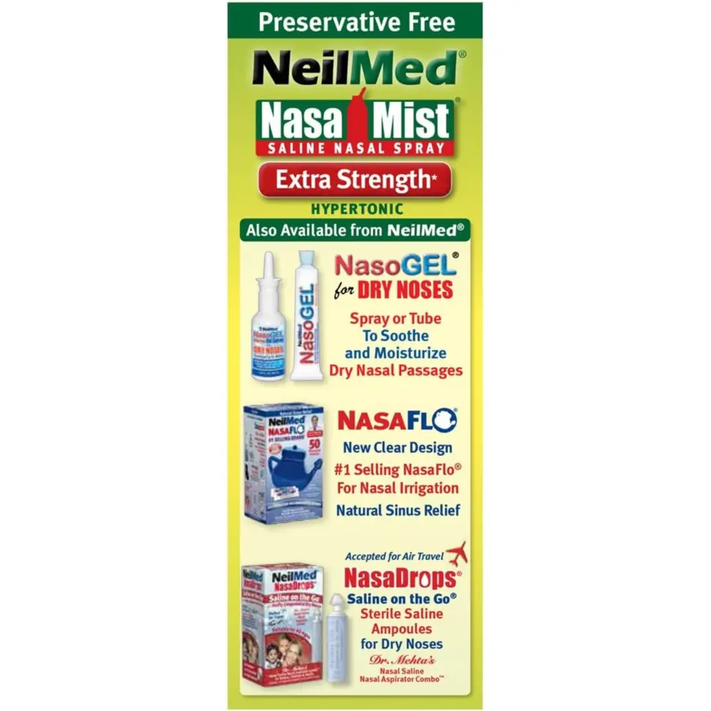 NasaMist® Extra Strength Hypertonic Saline Spray — NeilMed®