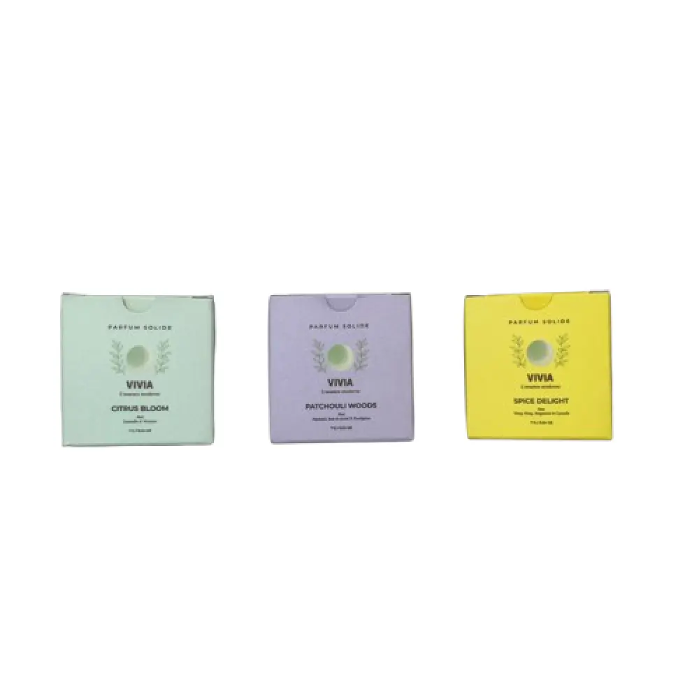 Routine Anti-Stress : Coffret de 3 Parfums Solides — Vivia Scent