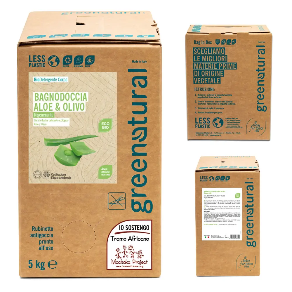 Bagnodoccia Rigenerante Aloe & Olivo — greenatural
