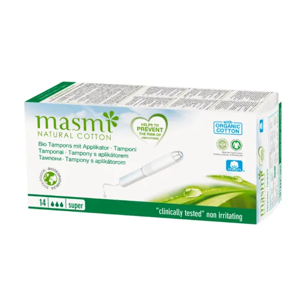 Tampons Bio Super + Applicateur - 14unités