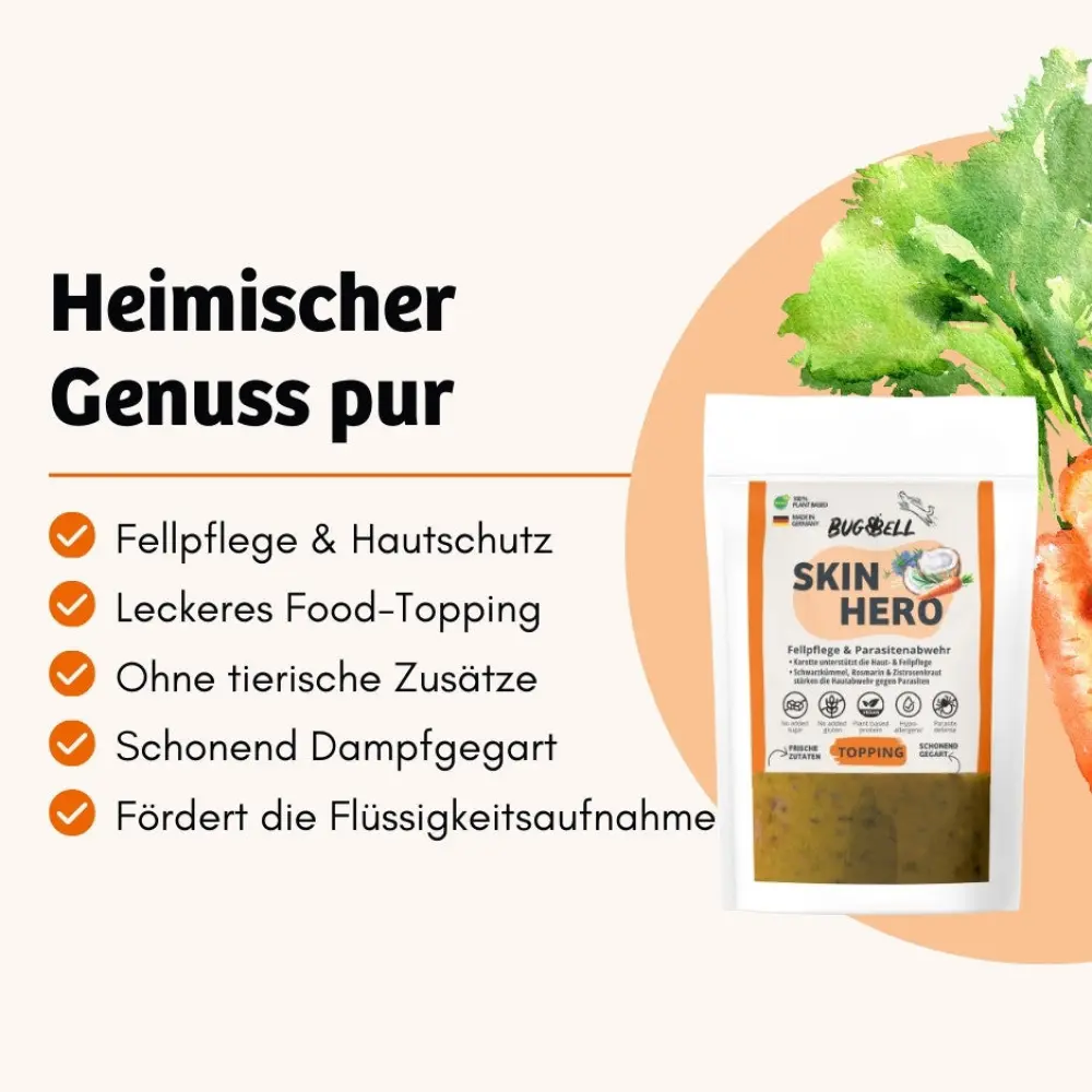 Topping SkinHero - Fellpflege & Parasitenabwehr — BugBell
