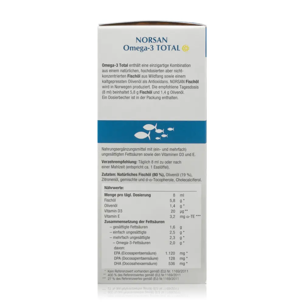 Omega-3 TOTAL mit natürlichem Fischöl und Olivenöl — Norsan