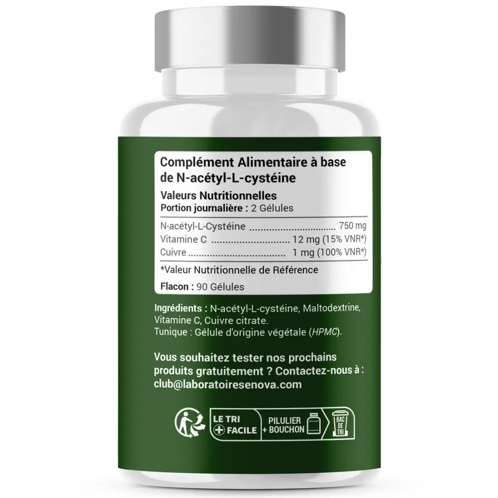 NAC - N-Acétyl-Cystéine - Antioxydant, Immunité, Détoxifiant — Laboratoires Enova