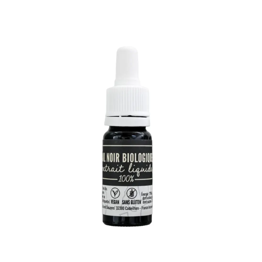 Extrait liquide d'ail noir bio, antioxydant 10 ml — L'Étuverie