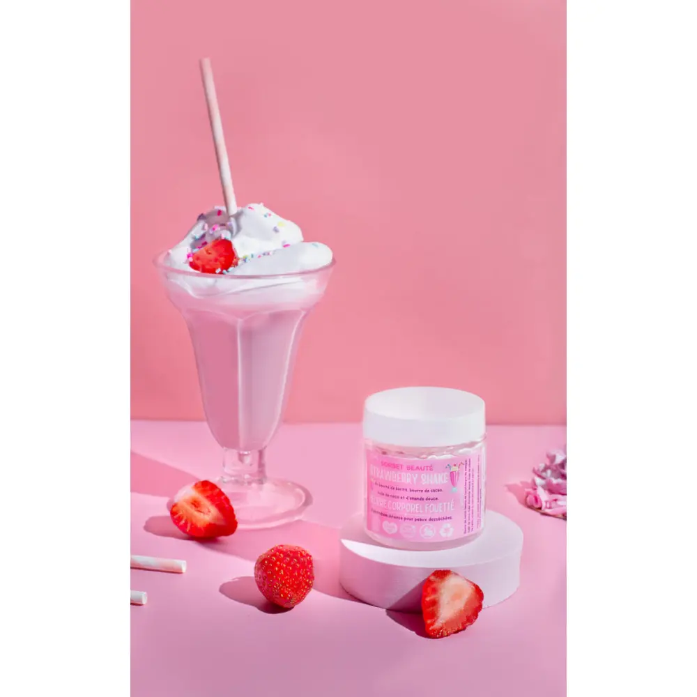 Aufgeschlagene Körperbutter Strawberry Milkshake — Sorbet Beauté
