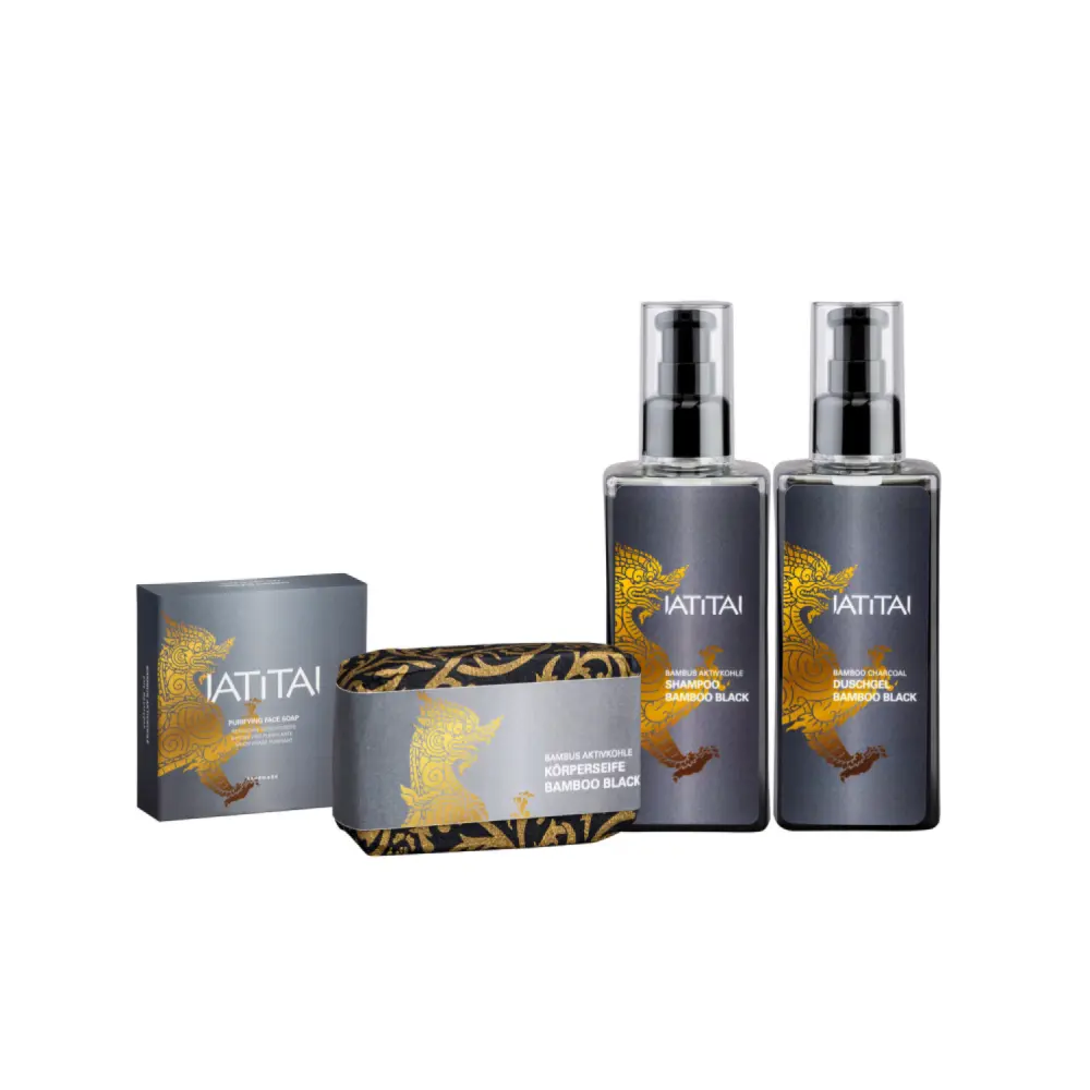 Savon pour le visage au bambou et au charbon actif — IATITAI