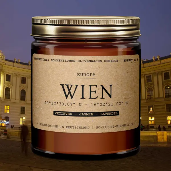 Bougie Vienne - Vétiever | Jasmin | lavande