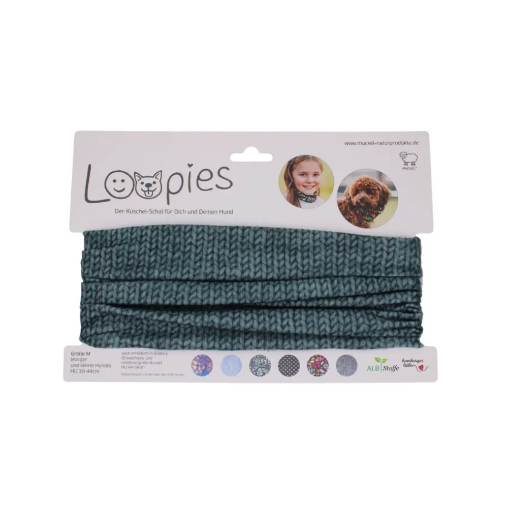 Loopies Grau, M — Muckel Naturprodukte