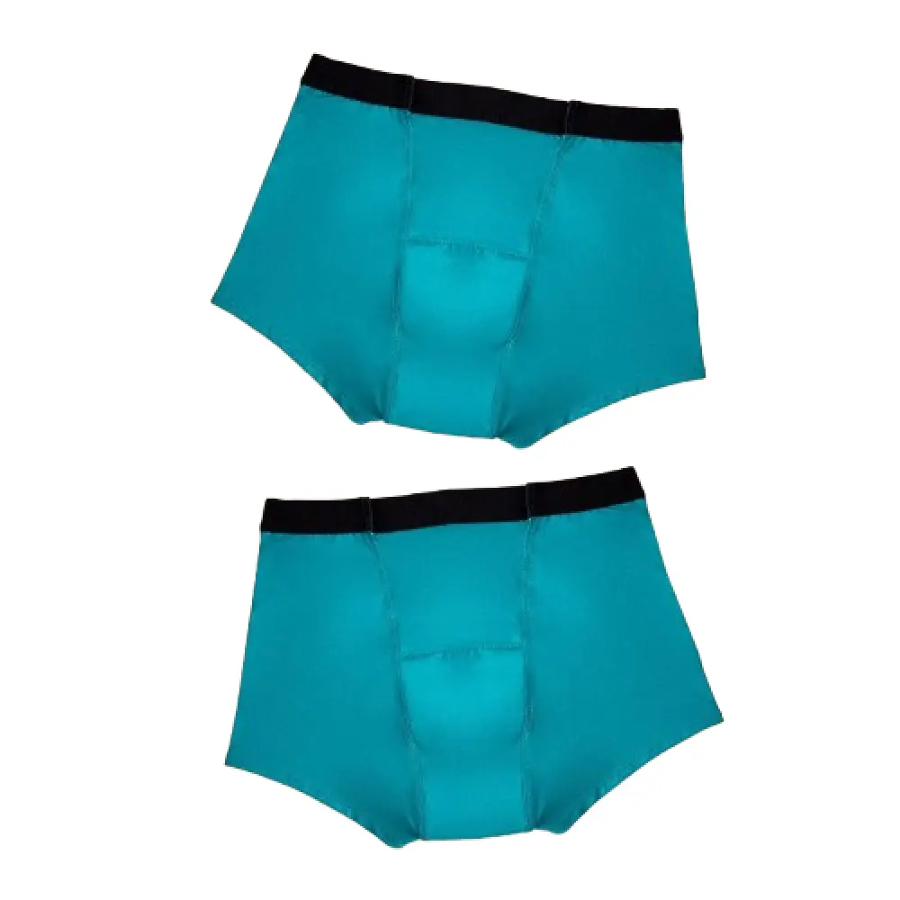 Marie - Pack 2 culottes menstruelles - Bleu Vert — FreeU Anaissa
