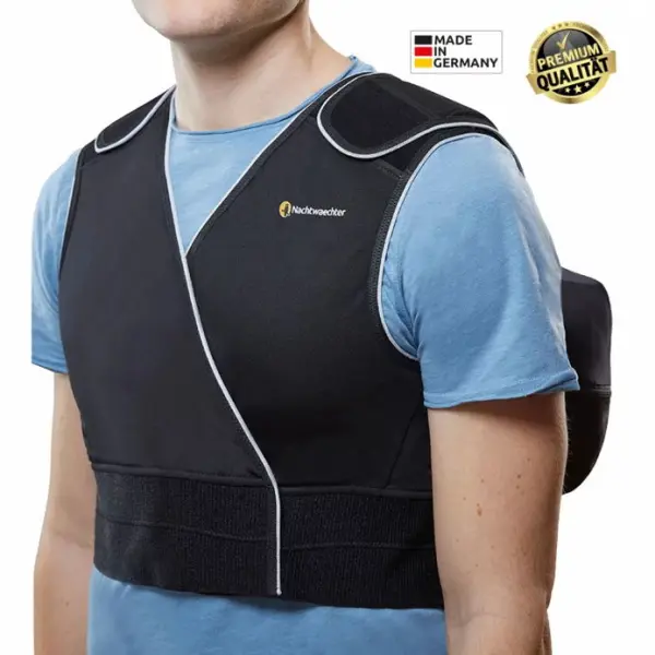 Nachtwaechter Anti - Schnarch Weste 2.0 + Zubehör XS/S + Klettverlängerung