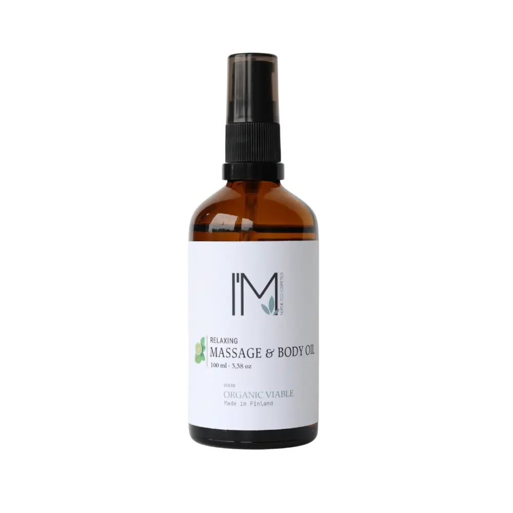 Huile de Massage Relaxante aux Huiles Essentielles — I'M Nordic Eco Cosmetics