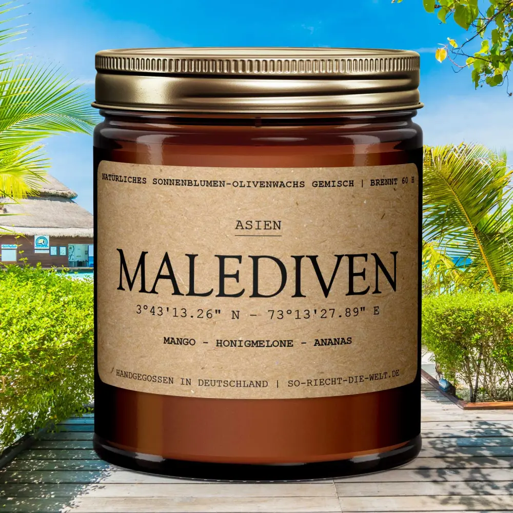 Bougie parfumée Maldives - Mangue | melon miel — So riecht die Welt