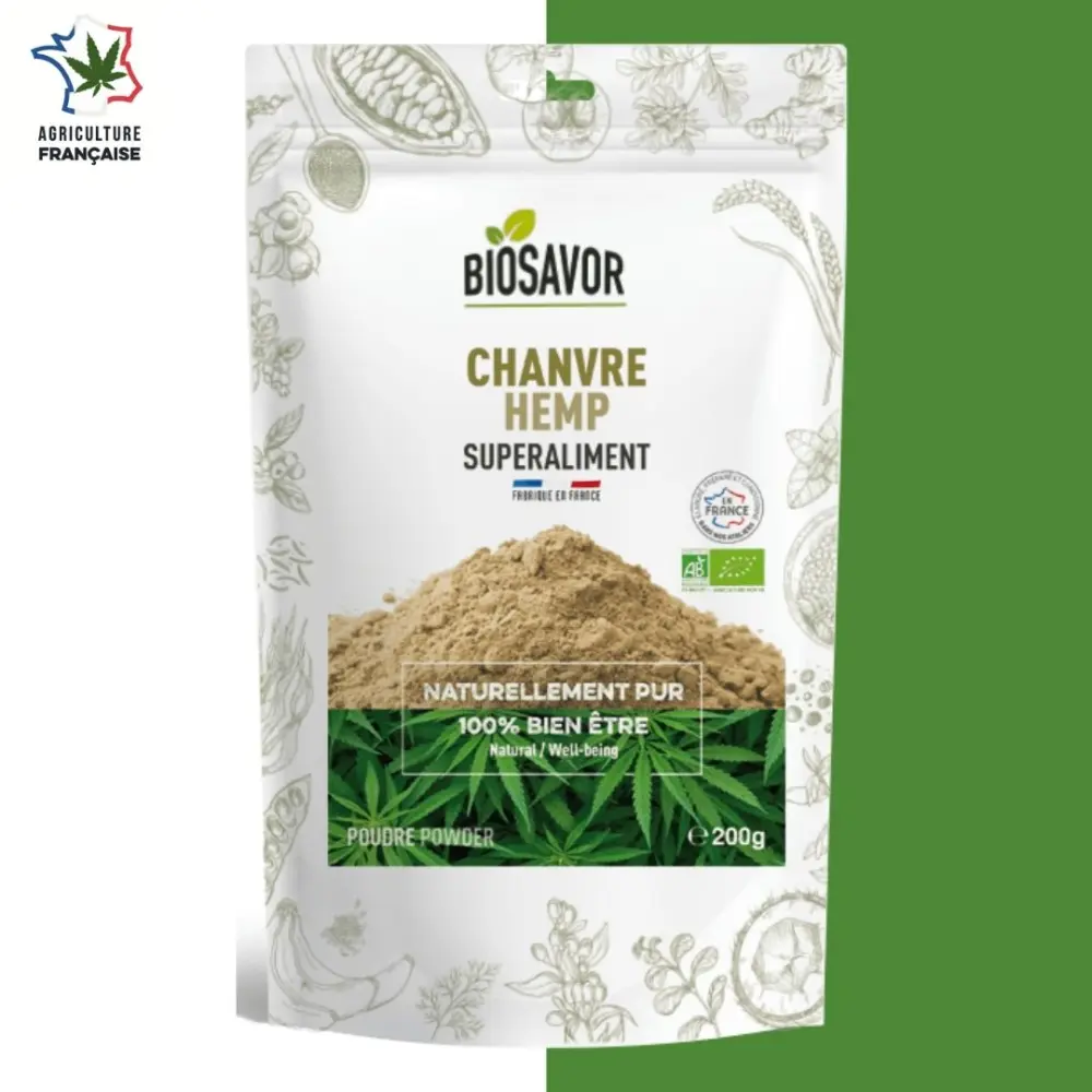 Chanvre bio en poudre — BioSavor
