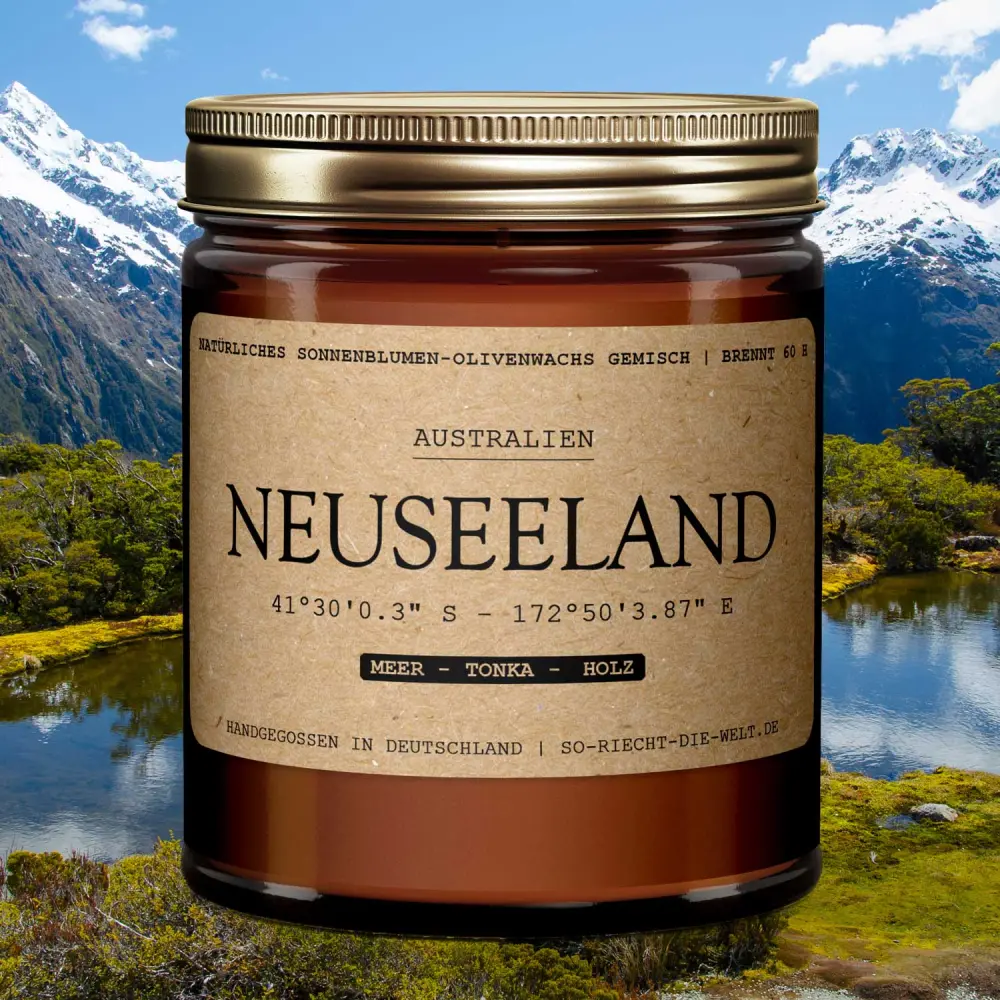 Bougie de Nouvelle-Zélande - Mer | Tonka | Bois — So riecht die Welt