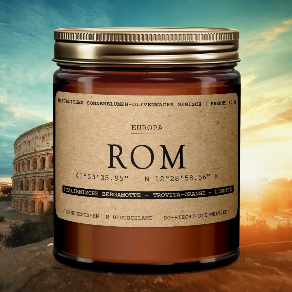 Bougie Rome - Bergamote italienne | Orange trovita | Lime kaffir — So riecht die Welt