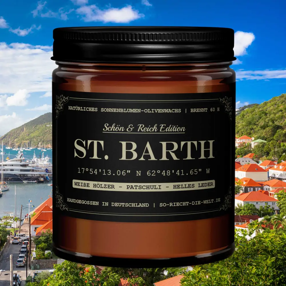 Bougie St. Barth - Belle & Riche Édition - Bois Blancs | Patchouli | Cuir clair — So riecht die Welt