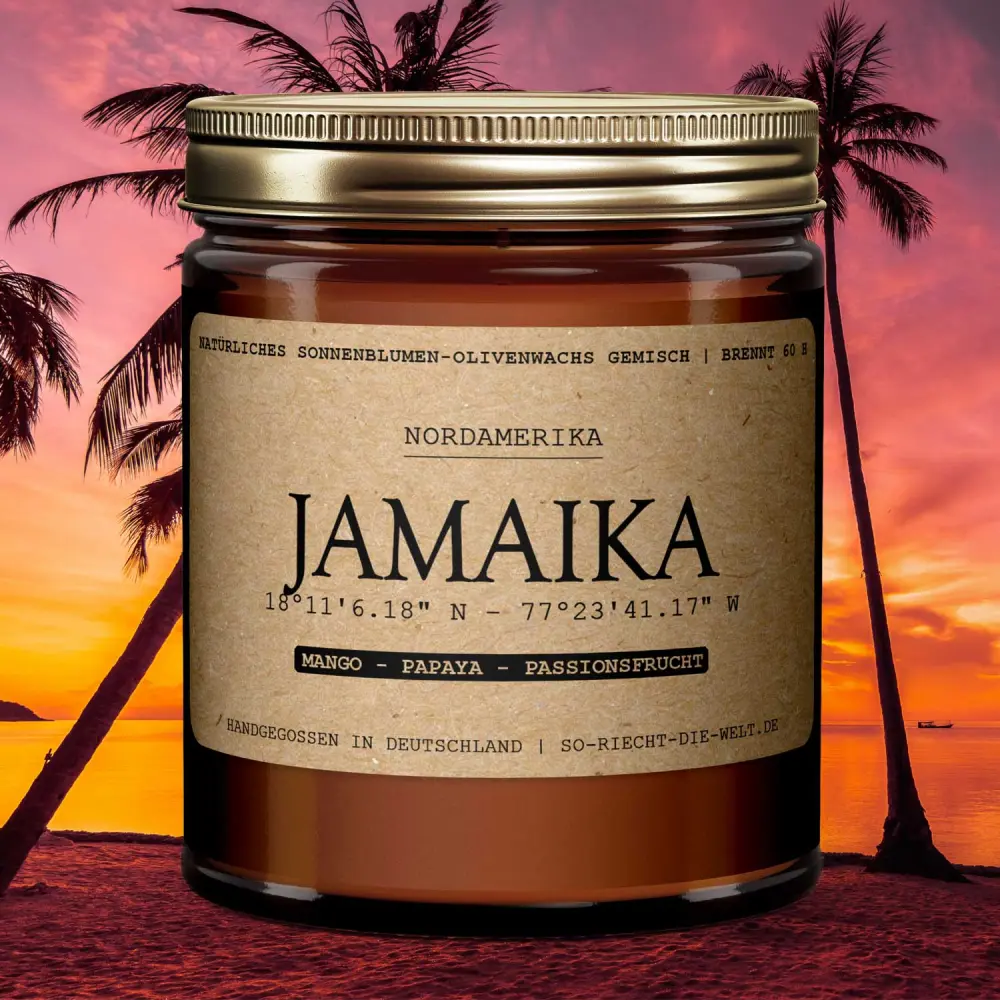 Bougie parfumée Jamaïque - Mangue | Papaye | Fruit de la passion — So riecht die Welt