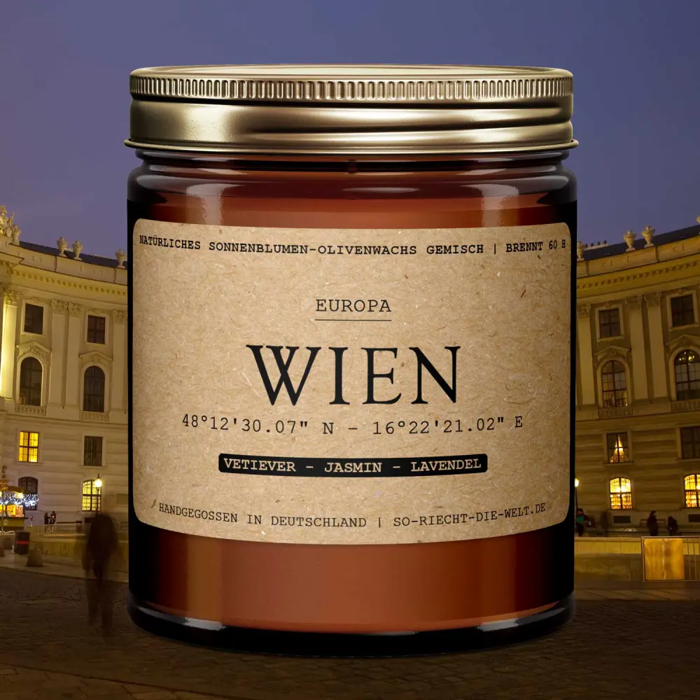 Bougie Vienne - Vétiever | Jasmin | lavande — So riecht die Welt