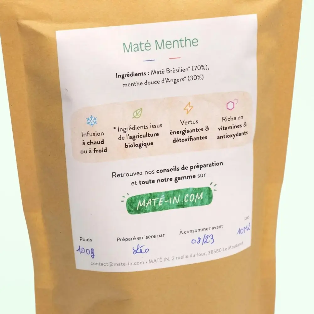 Maté Bio Menthe — MATÉ IN