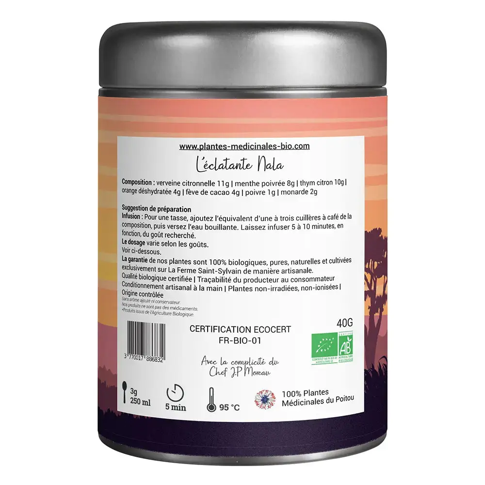 Kräutertee l'Éclatante Nala Bio — La Ferme Saint-Sylvain