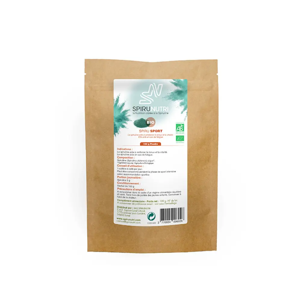 Spiru Sport Bio - Récupération & Endurance — SpiruNutri