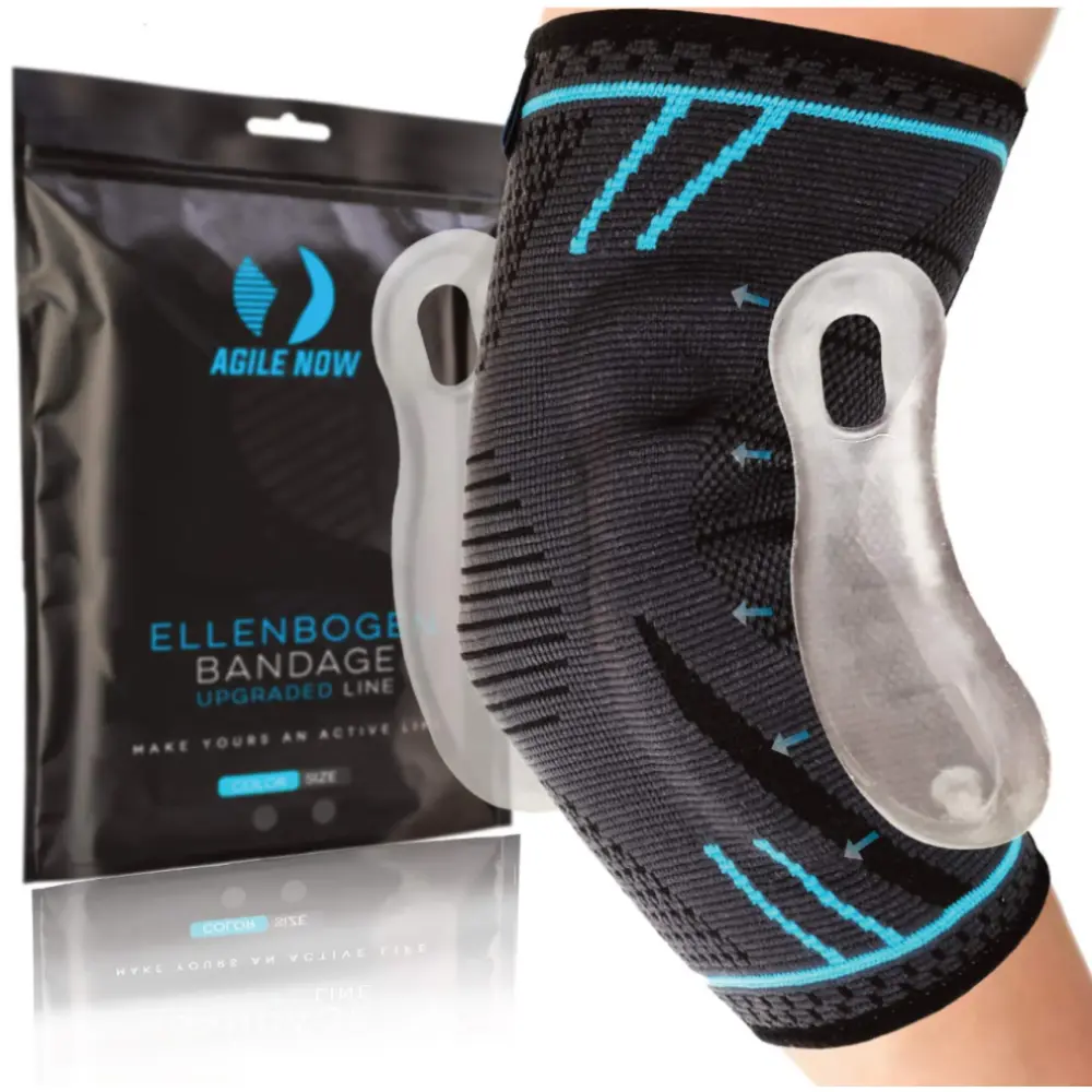 Ellenbogenbandage Upgraded Blau — Agile Now
