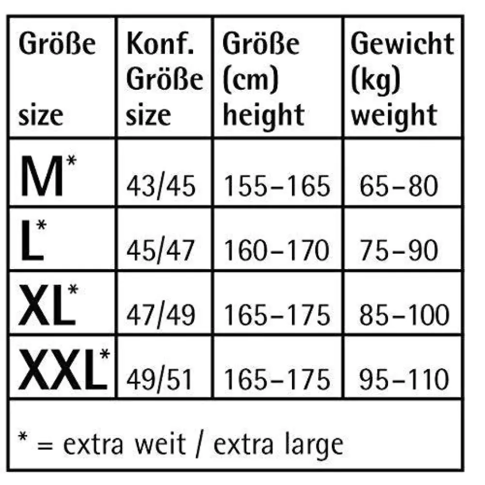 Stützhose 140 extraweit - Make Up 43-45 — Bahner Strumpf