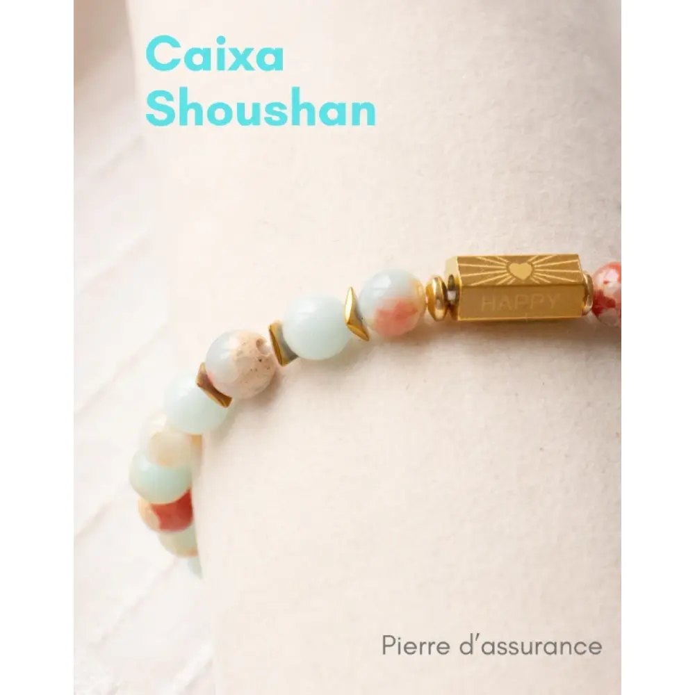 Bracelet Shoushan Caixa en pierre naturelle — Paloma de Bahia