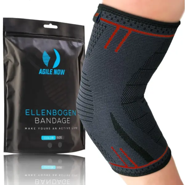 Ellenbogenbandage Basic Rot - M