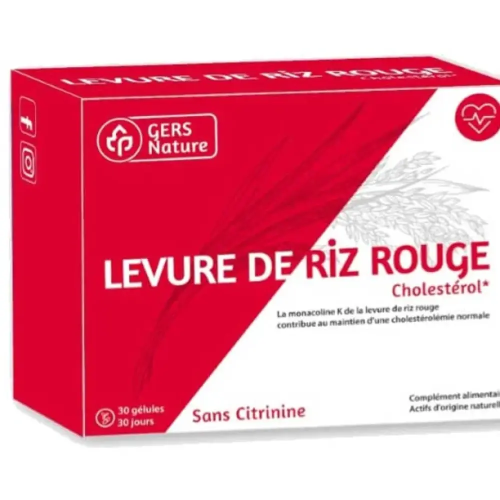 Levure Rouge de Riz 10 mg Monacoline K – 30 gélules — L'Herbier de Gascogne