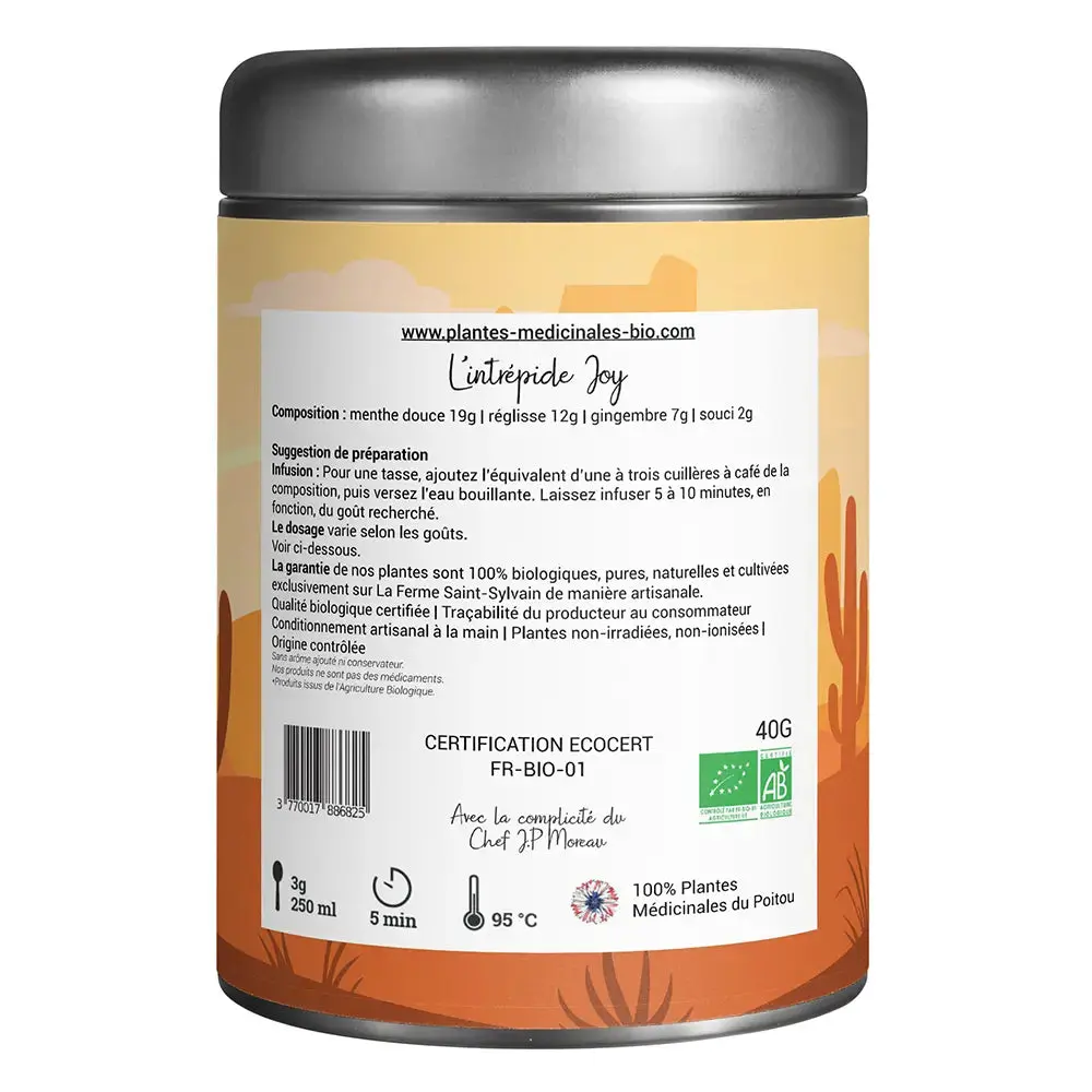 Kräutertee L'Intrépide Joy Bio — La Ferme Saint-Sylvain