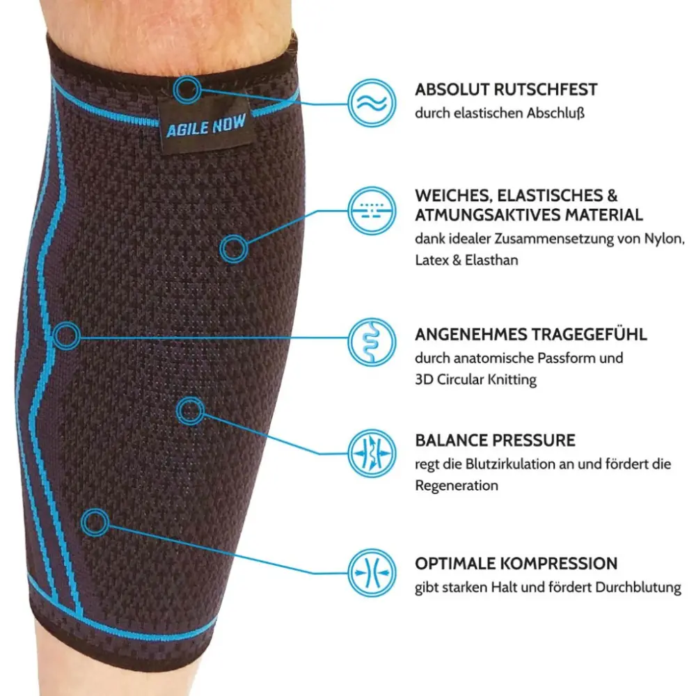 Wadenbandage Blau — Agile Now