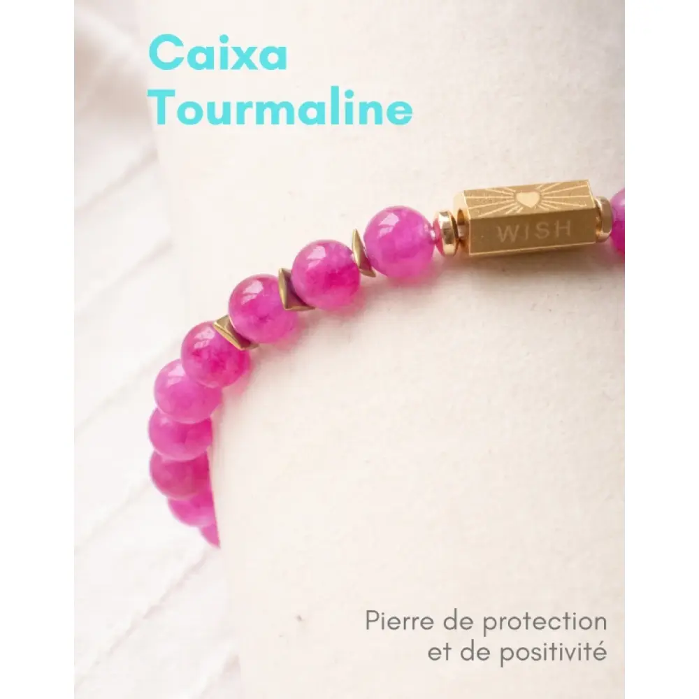Caixa Turmalin Armband aus Naturstein — Paloma de Bahia