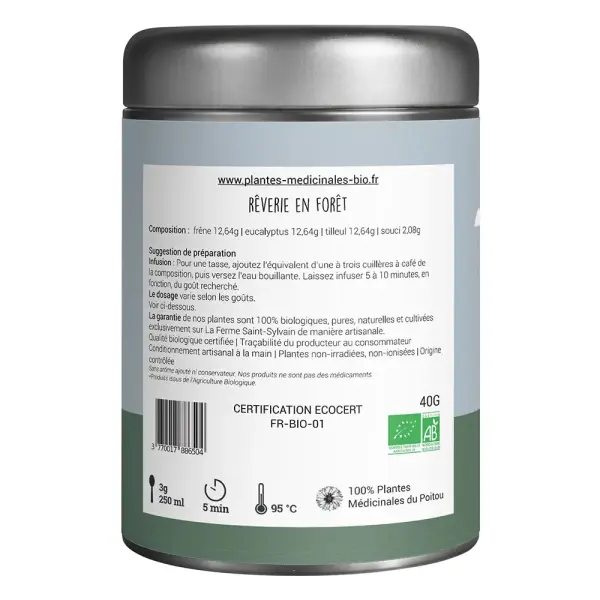 Tisane Rêverie en Forêt Bio