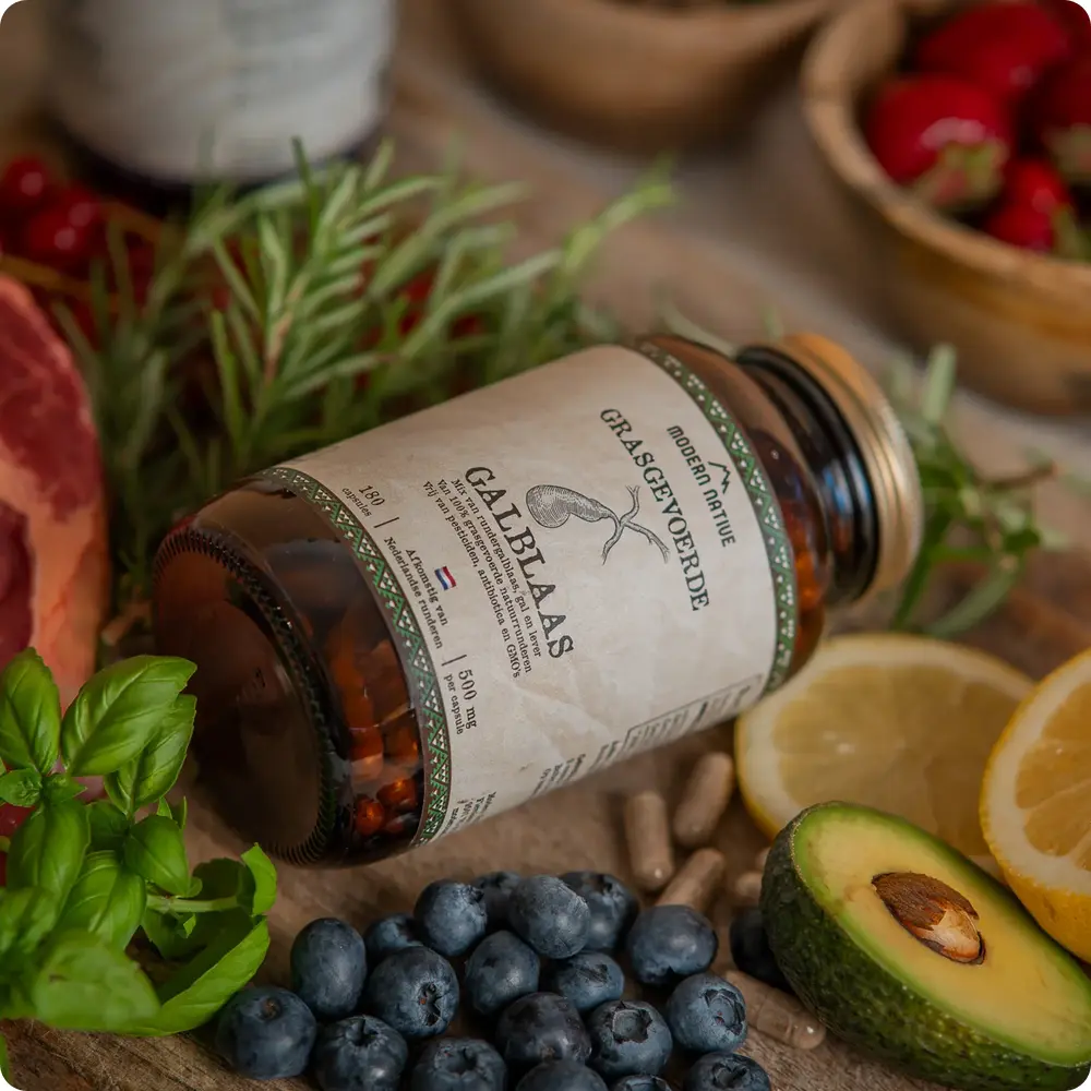 Gallenblase, Galle und Leber vom Rind 500 mg - 180 Kapseln — Modern Native