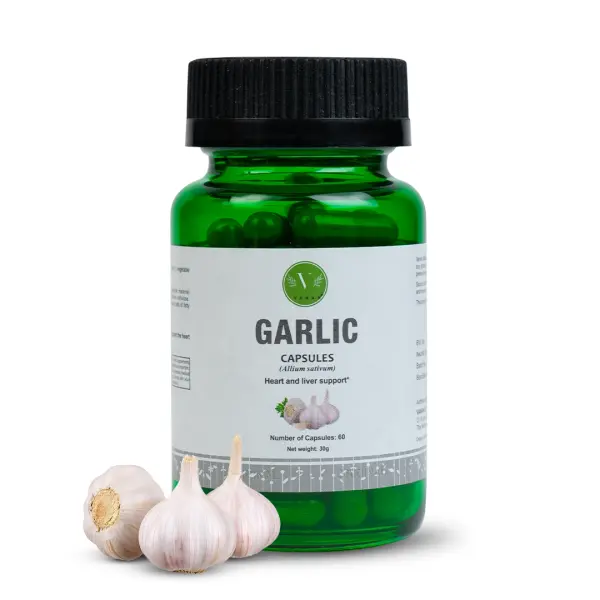 Capsule Vegetali di Aglio Vanan - Supporto Naturale per il Cuore e il Fegato