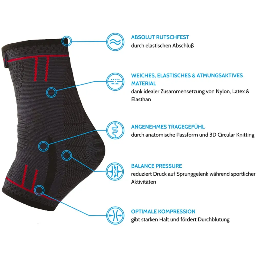 Sprunggelenkbandage Rot — Agile Now