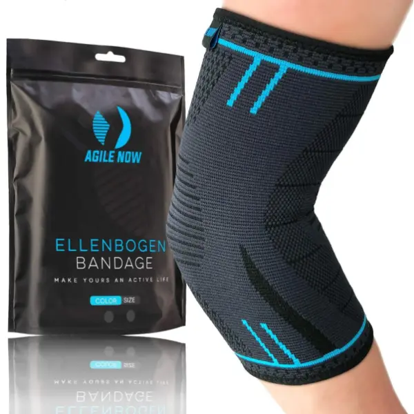 Ellenbogenbandage Basic Blau - M