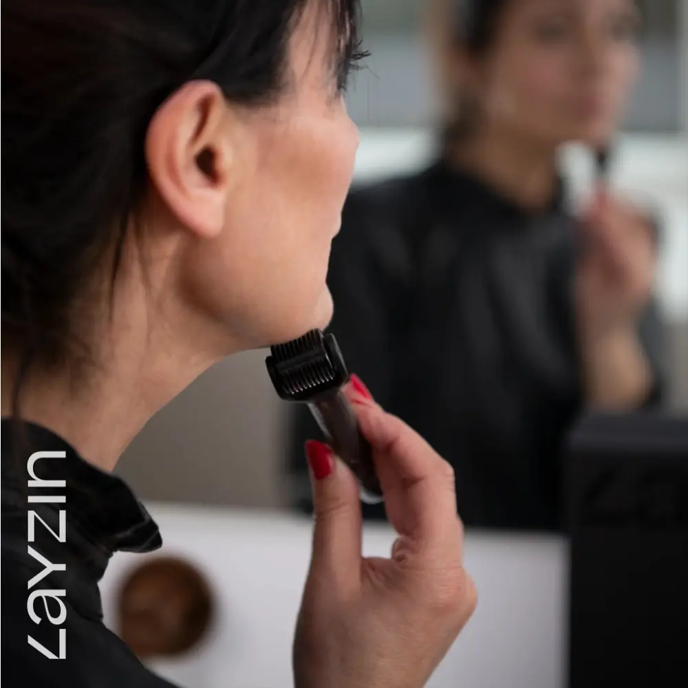 Duo anti-âge + set dermaroller 0,55 mm — LAYZIN