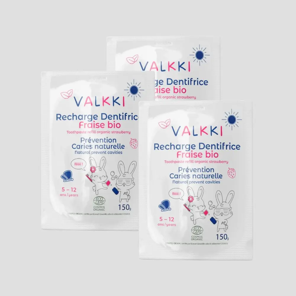 Pack 3x Recharges Valkki Enfant - Fraise Bio — Valkki